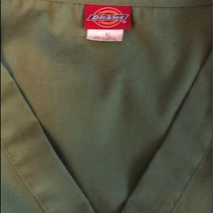 Dickies Sage Green Scrub Top